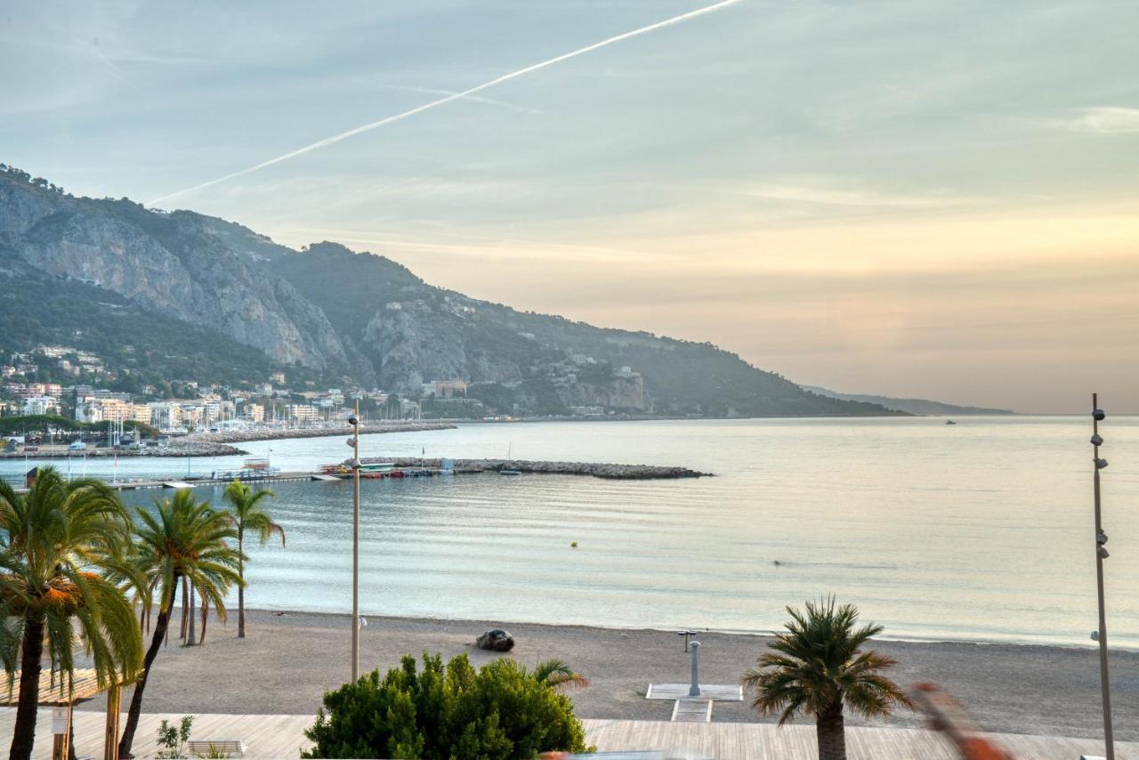Apartment Les Sablettes Panoramic Sea View Menton Eksteriør bilde